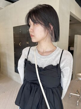 ヘアー アイス ルーチェ(HAIR ICI LUCE) ボブ/切りっぱなしボブ/イヤリングカラー/ホワイトカラー/城倉