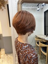 ヘアーワークス ヘルム 渋谷店(HAIR WORKS HELM)&nbsp;［HELM渋谷］オレンジブラウン×ショートヘア☆