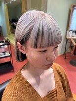 エマ(emma) 逆インナーカラー×ワイドバング×シルバー×ブラック