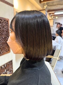 ヘアリゾート粋 ウナム 新宿東口店(enam) ショートボブ/ナチュラルブラウン