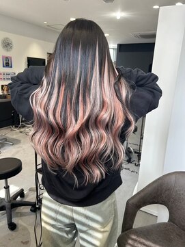 キング 梅田(K!ng) ハイライトカラーミルクティーベージュケアブリーチダブルカラー