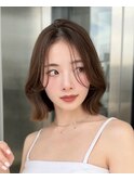 10代20代30代韓国ボブ髪質改善切りっぱなしボブ似合わせカット