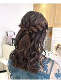 ヘアセット/ハーフアップ