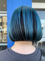 いろあそび 八王子 ターコイズブルー×ブラック アンブレラカラー