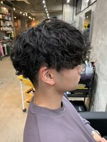 カーニー 上野(kearny) メンズマッシュ×波巻きスパイラルパーマ