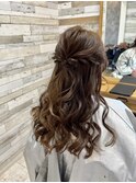 ハーフアップ
