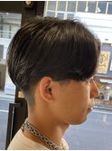 メンズセンターパート