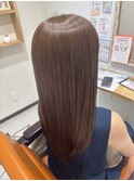 ツヤツヤベージュカラー