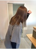 ダブルカラーでつくる寒色ベージュ