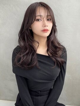 ソヨン 栄2号店(SOYON) フェイスレイヤー/小顔/レイヤーカット/暗めカラー/グレージュ