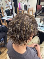 スウェル 稲毛店(Swell)&nbsp;サーフカール×ハイライト[稲毛/稲毛メンズ/メンズパーマ]