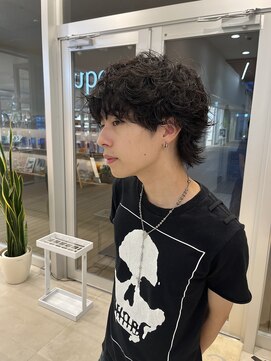 エクリジユウガオカ(equri Jiyugaoka) 波巻きツイストスパイラルパーマ渋谷メンズマッシュパーマ