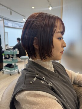 フランヘア 箱崎店(Flan hair) レイヤーショートボブ