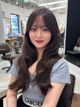 ハピネス 梅田茶屋町店(HAPPINESS) 韓国ヘア/レイヤー/顔周りカット/ブリーチなしカラー/髪質改善