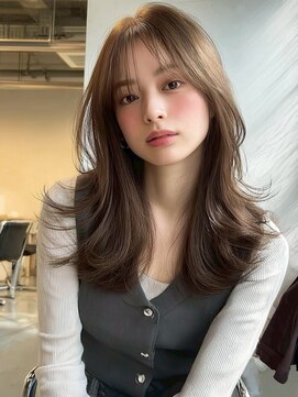 アイシーキョウト(I see kyoto) 大人カジュアル/くびれヘア/ブラウンベージュ/前髪あり