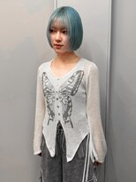 ヴァーディ オモテサンドウ(Vardy omotesando)&nbsp;Aqours/水色 ペールカラー ハイトーンボブ 表参道