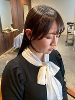 クラン バイ ナチュラル(clan by Natural)&nbsp;愛されストレート/小顔カット/シースルーバング/モカベージュ