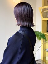 ヒントステーション(HINTSTATION)&nbsp;〈浅草美容室〉あご下ボブ × ラベンダーブラウン