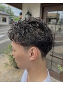 爽やかパーマスタイル