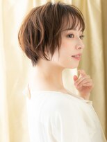 カバーヘアアンドスパ ブリス 浦和(COVER HAIR&SPA bliss) ブリーチなし抜け感マッシュひし形ショートボブパーマ30代40代X