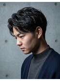 メンズ・ニュアンス・韓国フェザーパーマ♯110 京都駅前