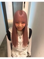 グッドフェローズ キタホリエ(GoodFellas kitahorie) ナチュラルストレートロングの艶ハイトーンカラーレイヤー艶感