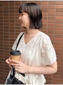 〈浅草美容室〉あご下ボブルーズパーマ