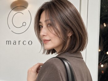 マルコ(marco)の写真/【個室/マンツーマン施術】白髪ぼかしカラー&髪質改善で垢抜け&透明感UP◎自信輝く毎日を♪