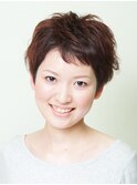 夏ショート!毛先の動きでかわいらしさアップ