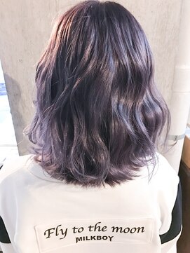 サロンドミルク 原宿(salon de MiLK) セミウエット×パープルネイビー