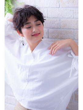 ソア 武蔵小杉(SOAR) 毛先パーマネオウルフ小顔外ハネボブアッシュブラウン