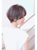 20代/30代/40代/ラベンダーベージュ/オトナショートボブ