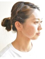 ジールヤマグチ 朝霧駅前店 2020 夏 カワイイヘアアレンジ【白髪ぼかし】