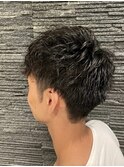 ツーブロック×ショート