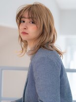 ベンジー オウン 代々木上原店(benji own) マッシュレイヤーカット×ミルクティーベージュ