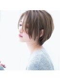 Say.岩井　前髪長めショート×シナモンベージュ×ハイライト