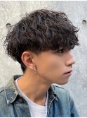 波巻きスパイラルパーマツイストスパイラルメンズマッシュ名古屋