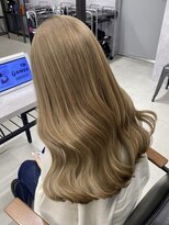 ラックスビー ウメダ 大阪梅田店(LUXBE UMEDA) ミルクティーベージュダブルカラーケアブリーチ