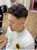 フェード×パーマ