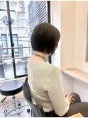 大人ボブ/暗髪/京都ボブ/ラインボブ/ぱっつんボブ