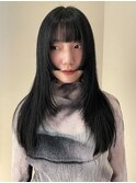 顔まわりカット顔まわりレイヤーカットステップカット黒髪