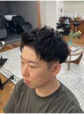 アップバングショート/メンズカット/大人メンズ