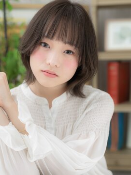 カバーヘア イヴ 戸頭店(COVER HAIR EVE) アッシュグレージュ裾カラー小顔外ハネボブTc3戸頭20代30代40代