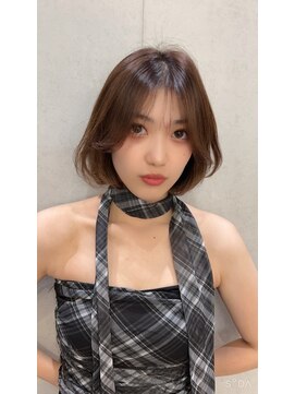 ロンドルピナス 小倉(Lond Lupinus) 黒髪カタログ/オリーブグレー/ココアベージュ/小顔に見せるヘア