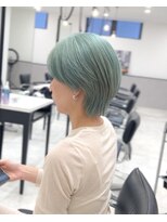シェイト レイヤーカット 天神(ciate)&nbsp;レイヤー/ミントカラー/ケアブリーチ/ボブ/ダブルカラー/天神