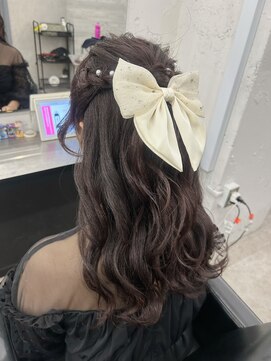 プライズ 所沢プロぺ通り店(prize) ハーフアップアレンジ お呼ばれヘア 所沢