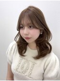 オリーブグレー/韓国風巻き/レイヤーカット/マロンベージュ/横浜