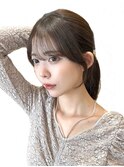 *20代30代40代◎小顔前髪顔まわりレイヤーシースルーバング