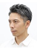 メンズビジネスカットメンズスーツ髪型メンズ清潔感50代髪型床屋