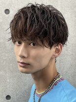 フィフス 大分(fifth)&nbsp;大分シャドウパーマメンズカットラウンドマッシュツーブロック